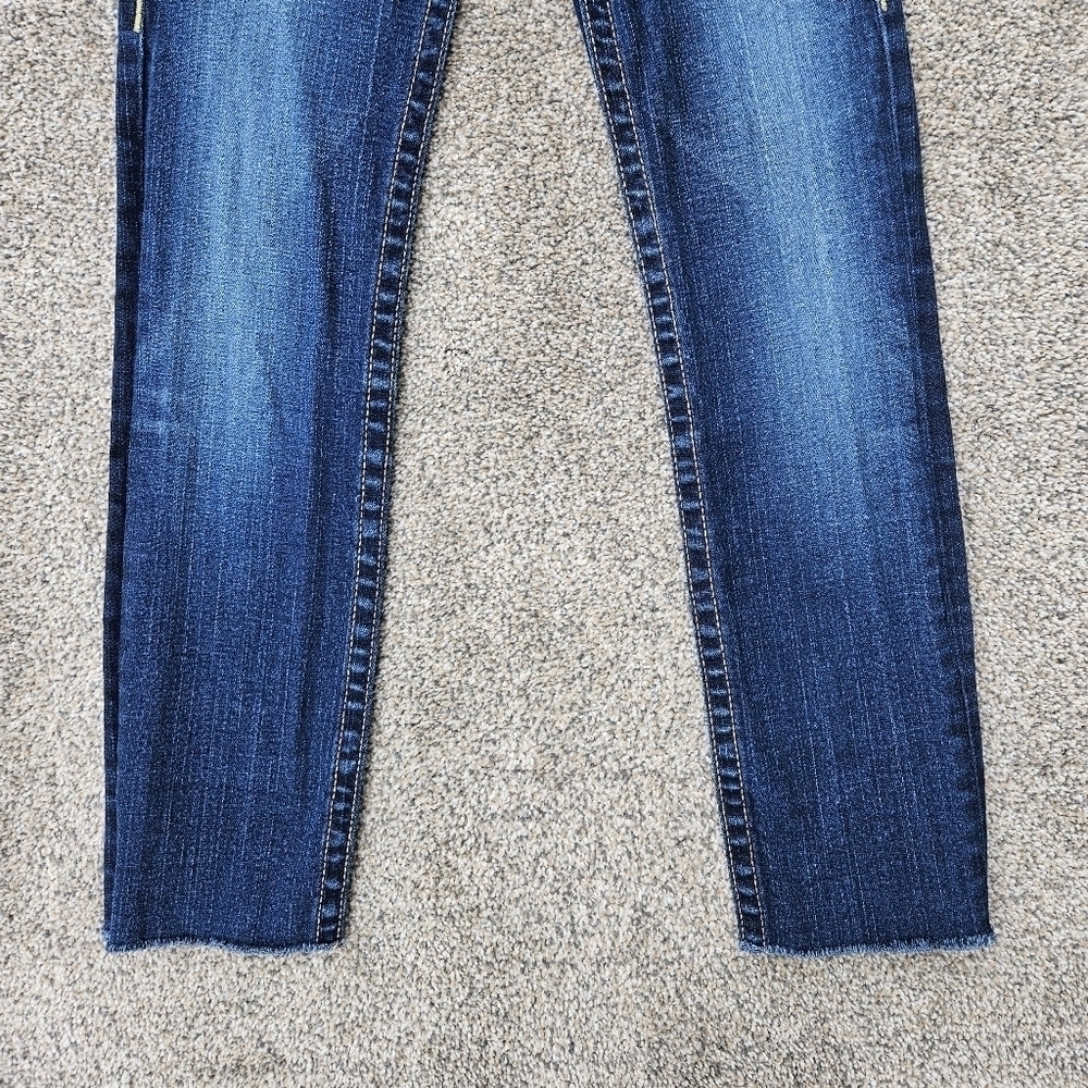 True Religion World Tour JULIE Skinny Jeans MADE IN USA Flap Pockets Size 26 - Picture 3 of 16